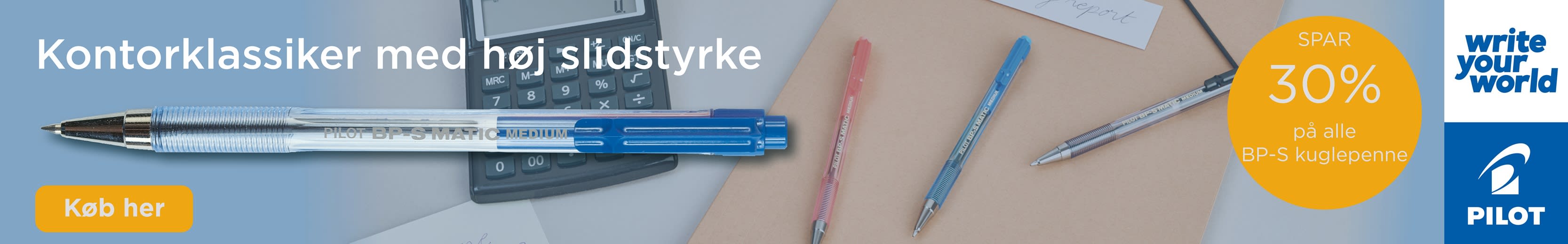 Banner der linker til landing med Pilot varer