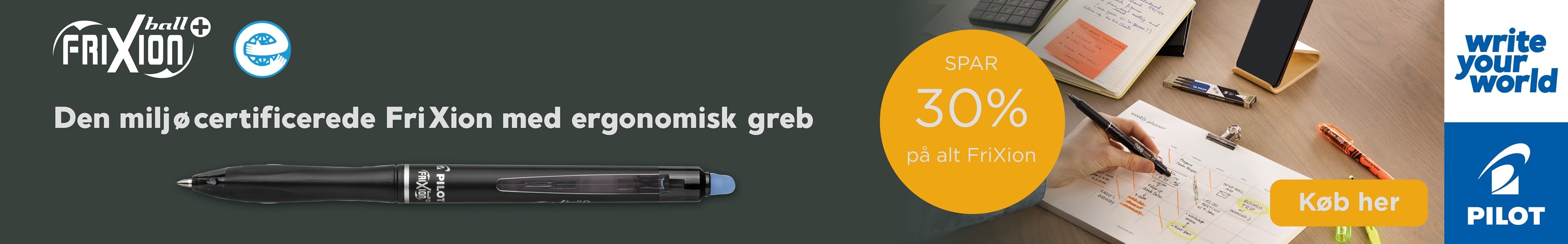 Banner der linker til landing med Pilot varer