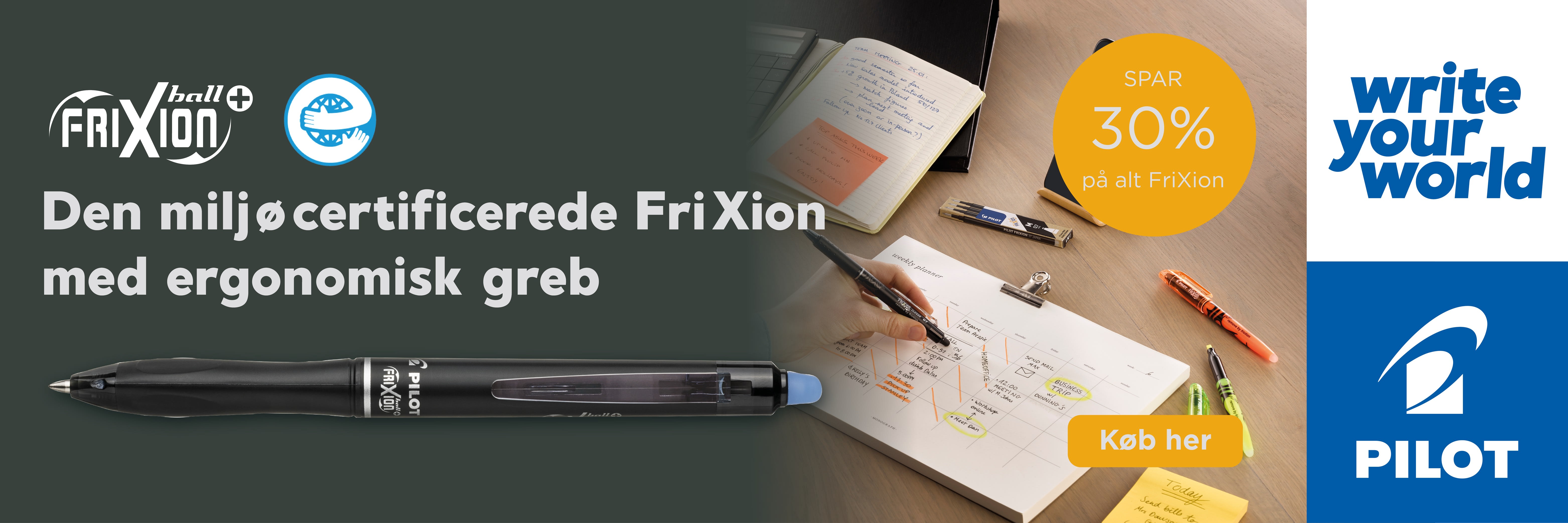 Banner der linker til landing med Pilot varer