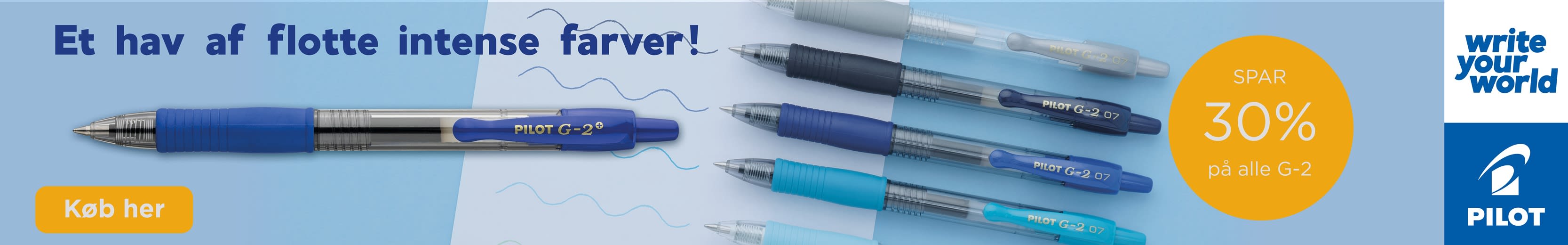 Banner der linker til landing med Pilot varer