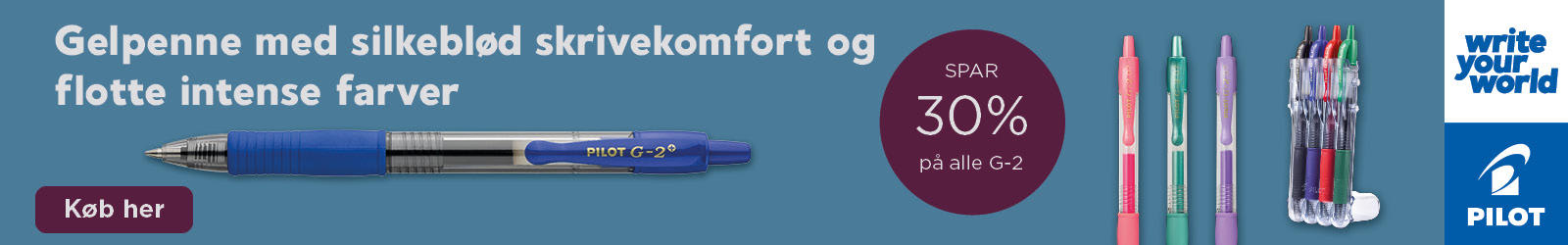 Banner der linker til landing med Pilot varer