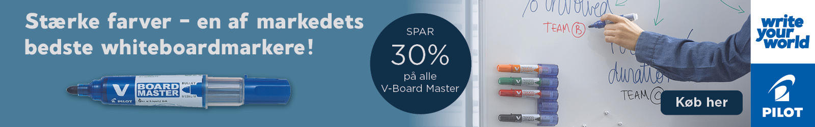 Banner der linker til landing med Pilot varer