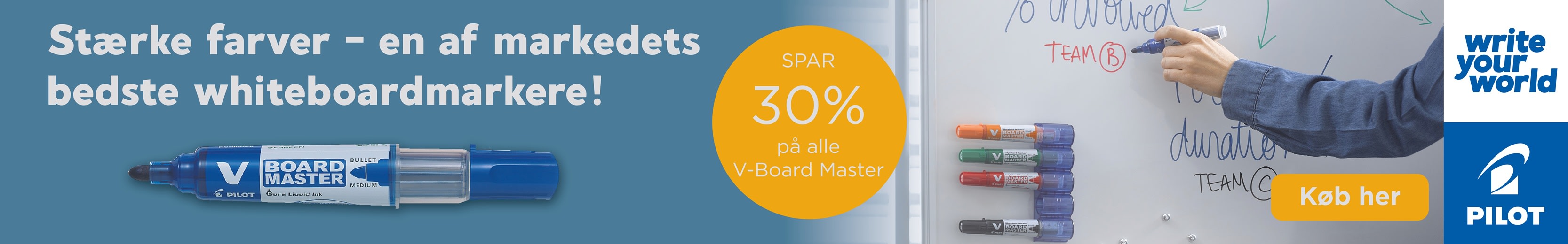 Banner der linker til landing med Pilot varer