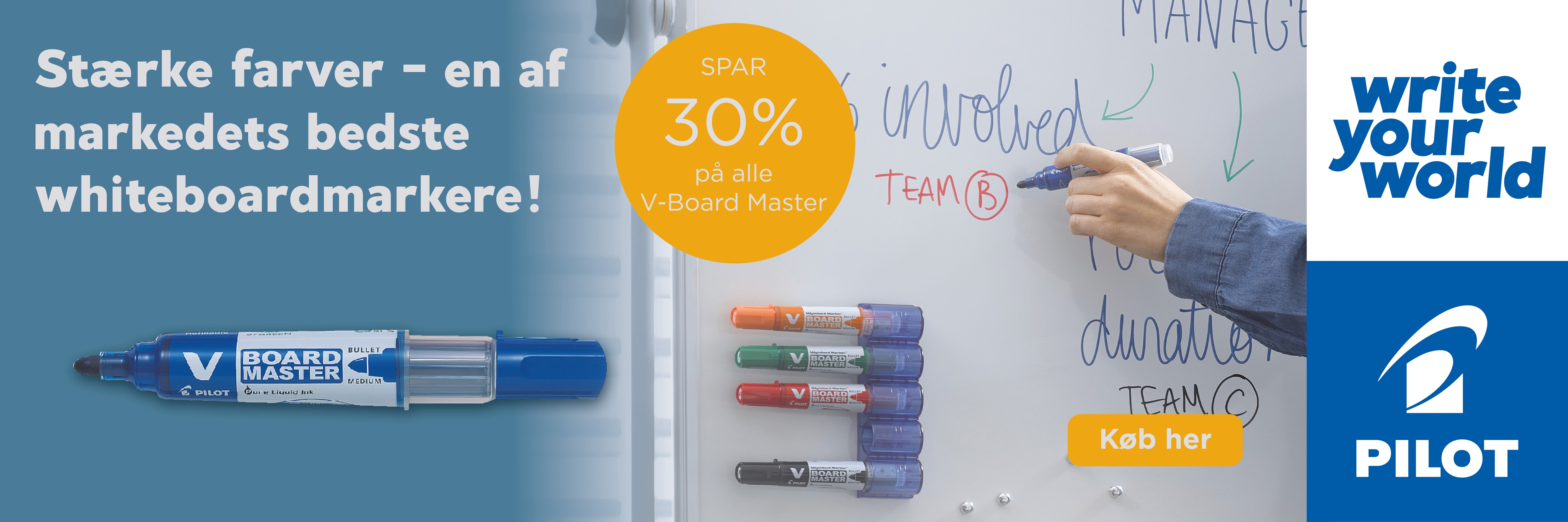 Banner der linker til landing med Pilot varer