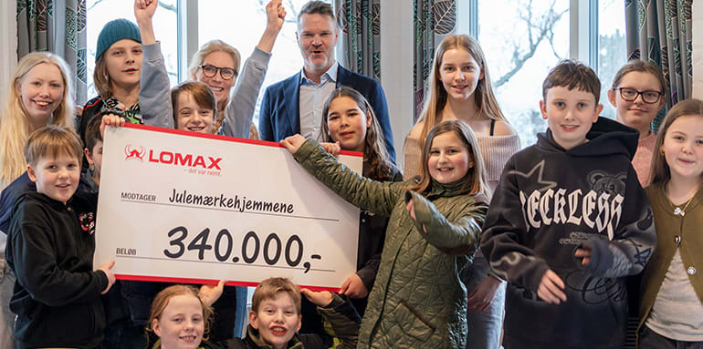 Julemaerkehjemmene donation 340.000
