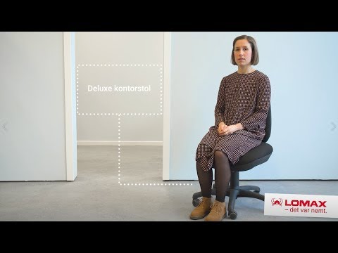 Deluxe kontorstol, sort Deluxe kontorstol, sort