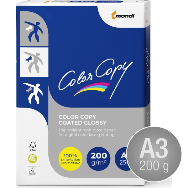ColorCopy Coated gloss A3/200g/250ark