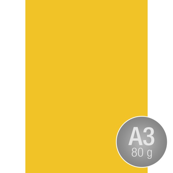Image Coloraction A3, 80g, 500ark, Dark yellow