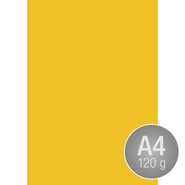Image Coloraction A4, 120g, 250ark, Dark yellow