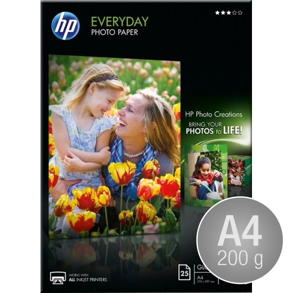 HP Q5451A blank inkjetfoto, A4/200g/25ark