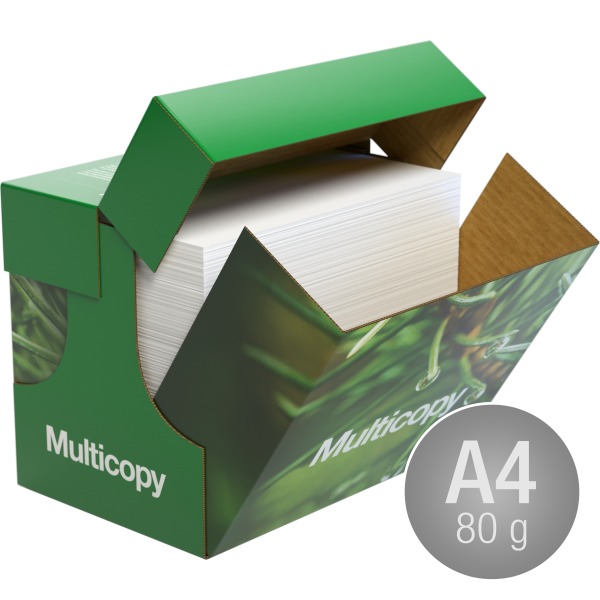 Multicopy Kopipapir A4/80gram/2500ark/Xpressbox