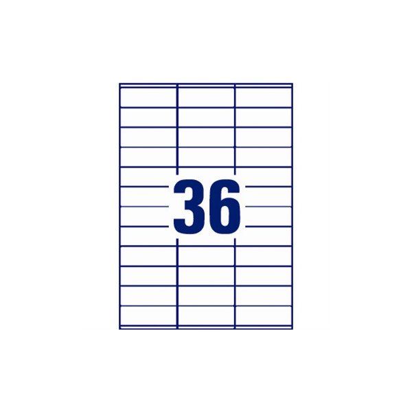 Avery 18033 kopietiketter, 24 x 70mm, 3600stk