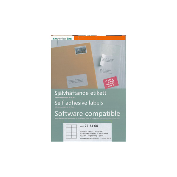 Office Multi Etiket | 105x57 mm | 100 stk.