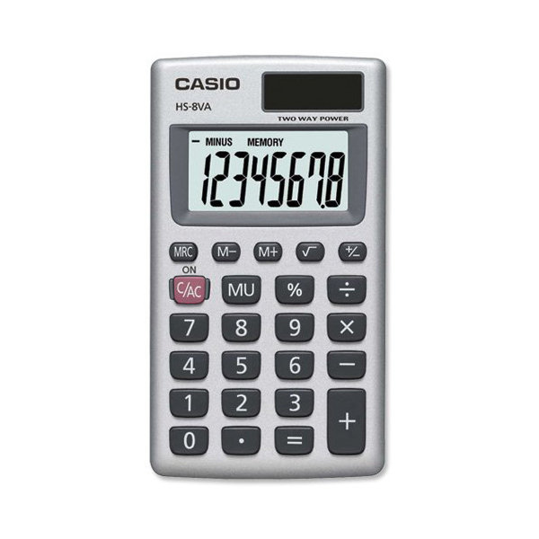 Casio HS-8VA lommeregner