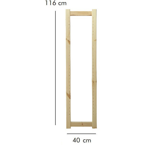 ABC Reolstige HxD: 116x40 cm, natur