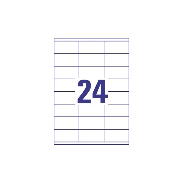 Budget Multi etiket, 70 x 35 mm