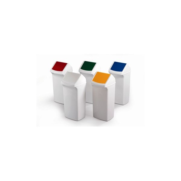 Affaldsspand 40 l, 590x320x360 mm, Hvid