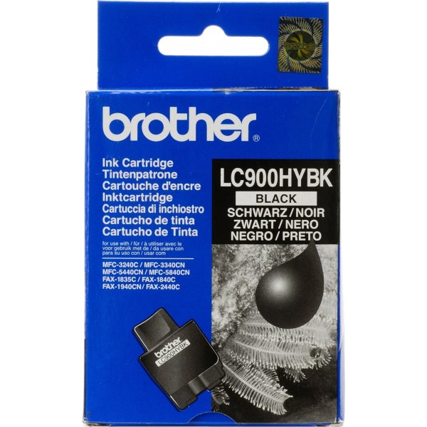 Brother LC900HYBK blækpatron, sort, 900s