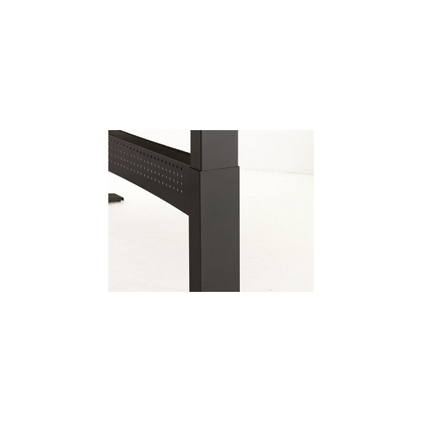 Easy stand hæve-/sænkebord 180x120 højre bøg/sort