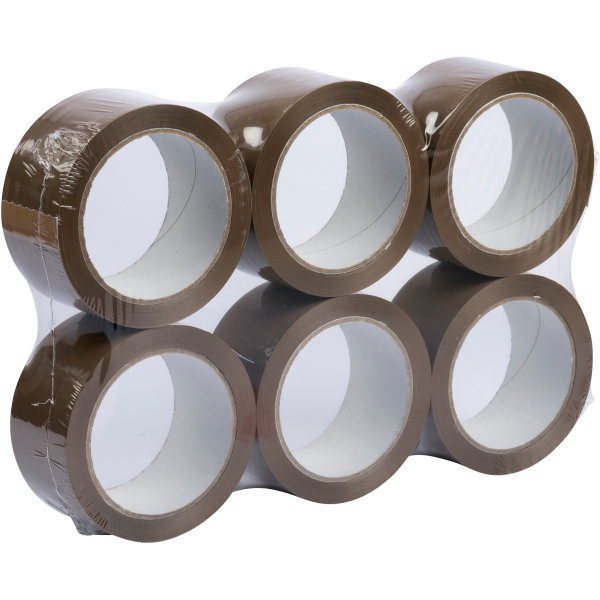Lomax Pakketape LN | PP | 50 mm x 66 m | Brun