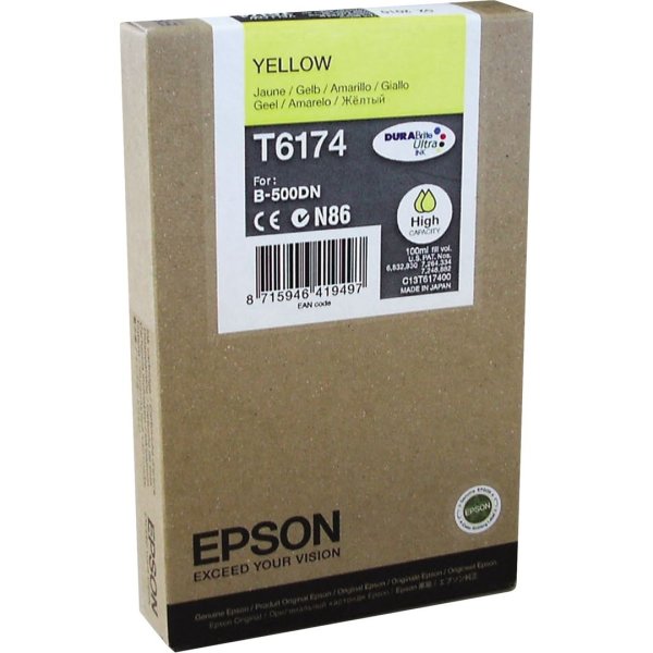 Epson nr.T6174/C13T617400 blækpatron, gul, 7000s