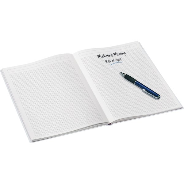 Leitz WOW notesbog A4, kvadreret, hvid