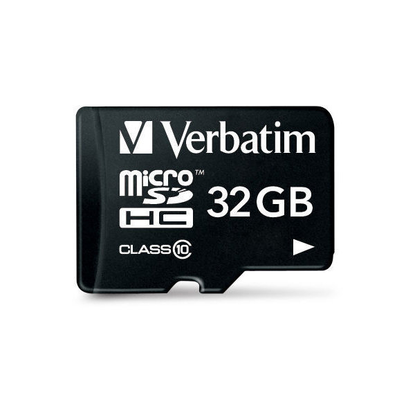 Verbatim 32GB microSDHC class 10 m/adapter