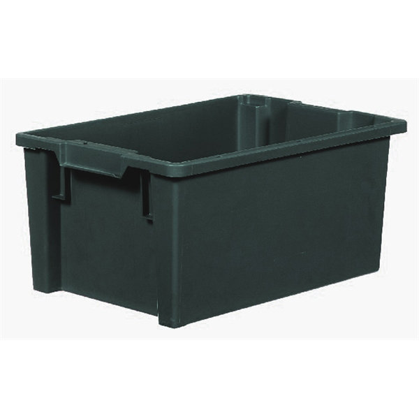 Arca stabelkasse 50 l, Recycling, 600x400x270, Grå