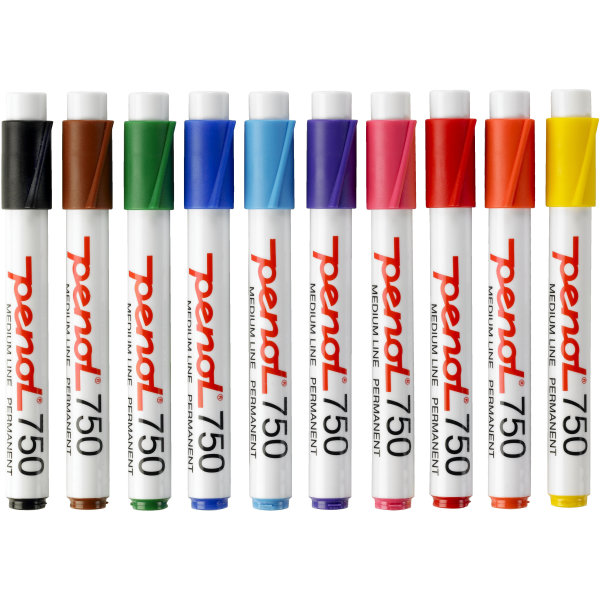 Penol 750 Permanent Marker | 10 farver