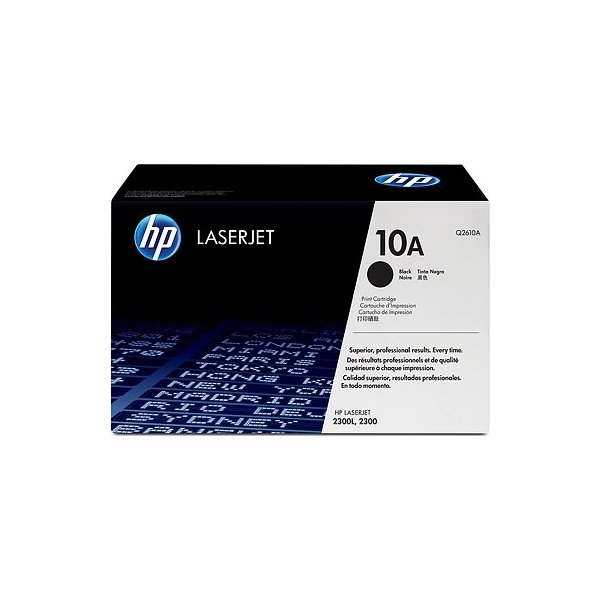 HP nr.10A/Q2610A lasertoner, sort, 6000s