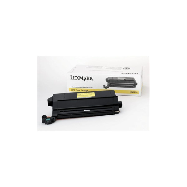 Lexmark 12N0770 lasertoner, gul, 14000s