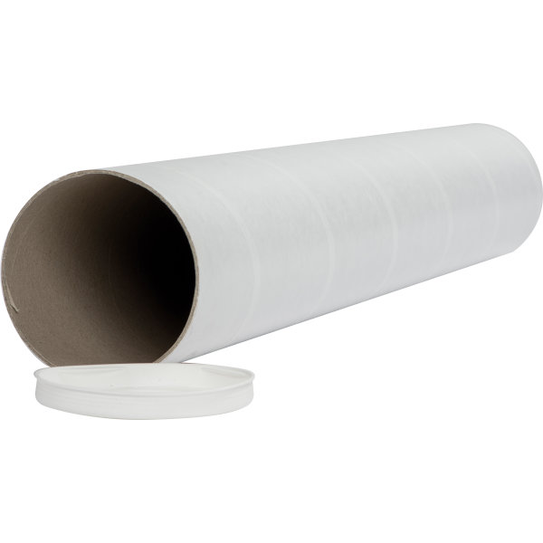 Paprør m. låg | Ø100x2,0x745 mm