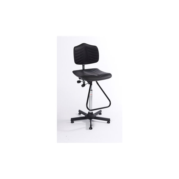 Premium arbejdsstol, fodbøjle, 63-89 cm