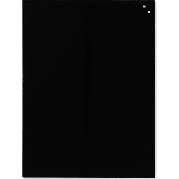 NAGA Glassboard magnetisk glastavle 60x80 cm, sort