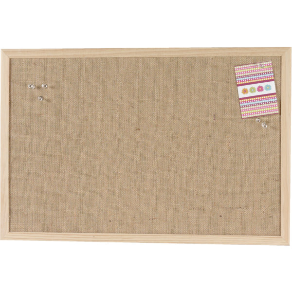 NAGA Pinboard opslagstavle, 40 x 60 cm, hessian