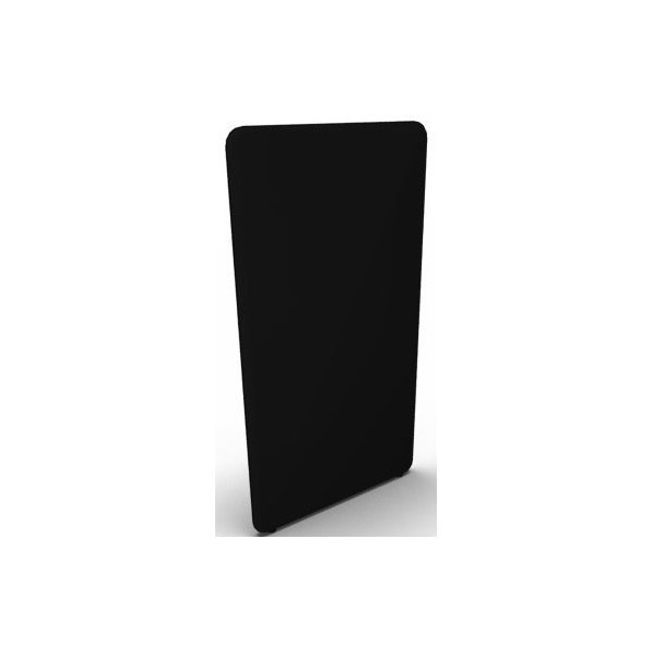 Abstracta softline skærmvæg sort B100xH150 cm