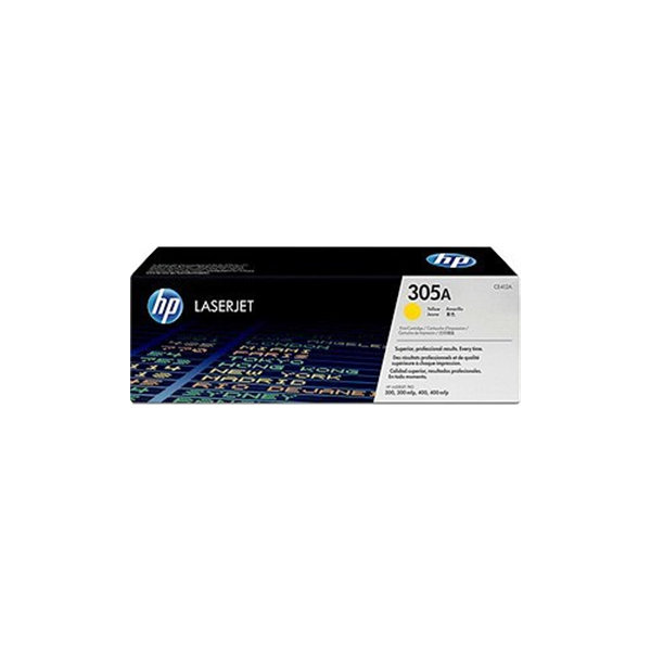 HP no 305A CE412A lasertoner, gul, 2600s