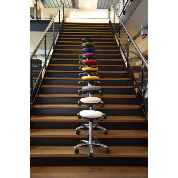CL Pilates Air Seat, sort, stof, 52-71 cm