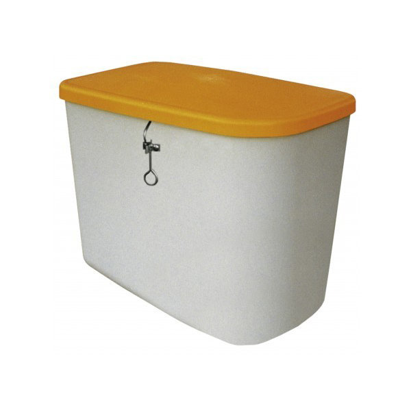 Salt-/sandbeholder 130 liter, Grå/orange