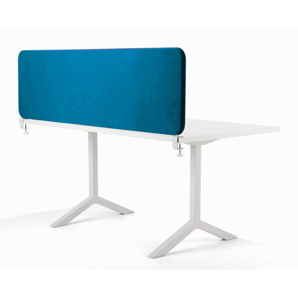 Softline bordskærmvæg blå B1400xH590 mm