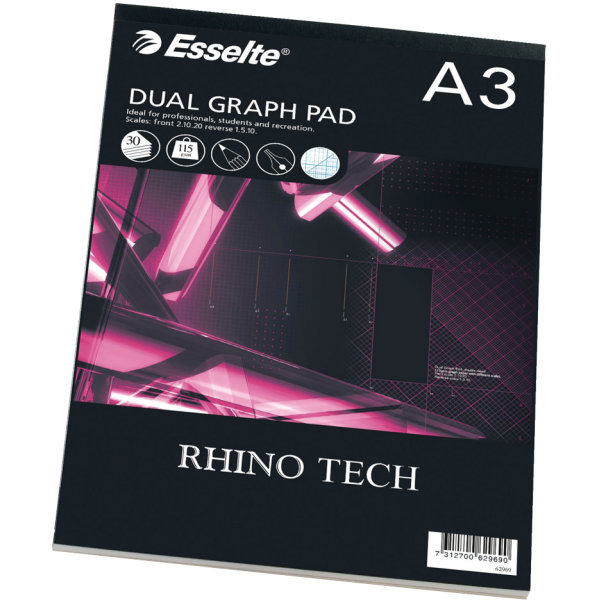 Esselte Rhino Millimeterpapir | A3 | 30 ark
