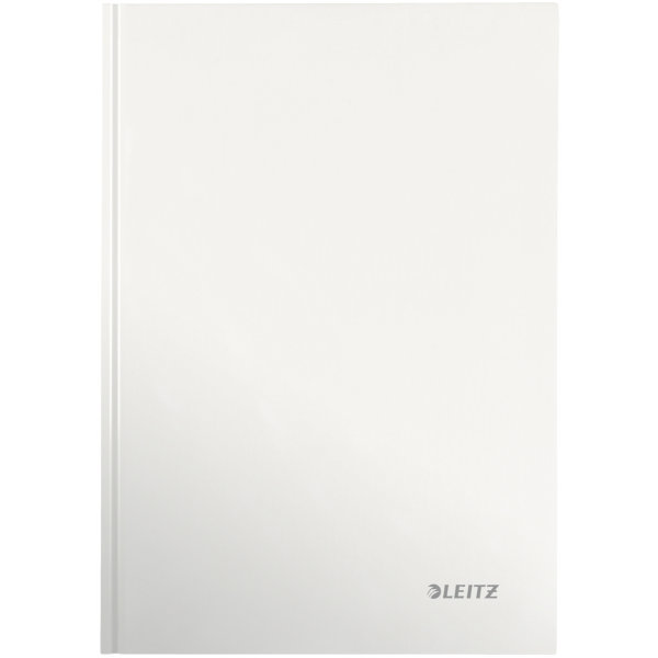 Leitz WOW notesbog A4, linjeret, hvid