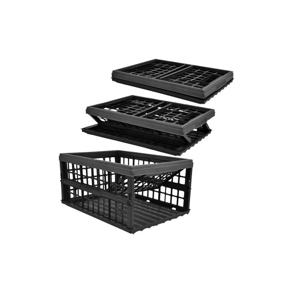 Plast Team, Basic foldekasse, 48x38x24 cm, Sort
