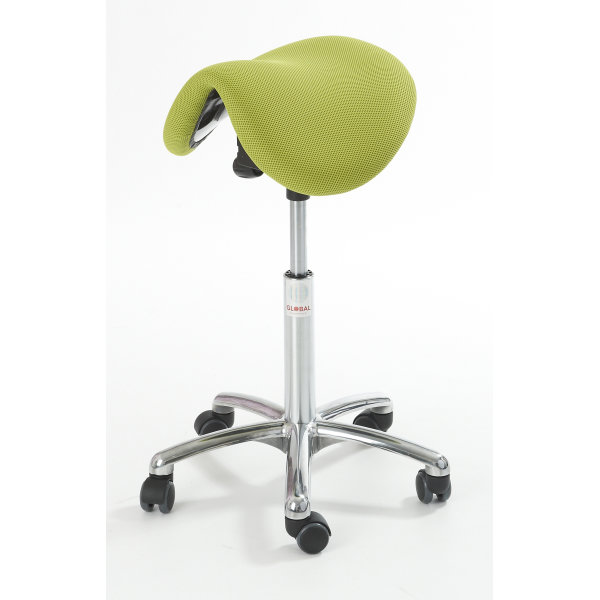 CL Pinto sadelstol, grøn, stof, 58-77 cm