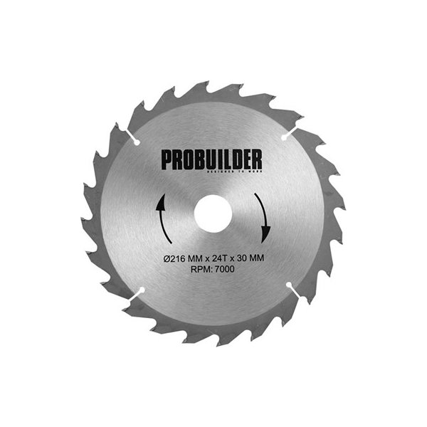 Probuilder klinge, 216x30x2,5 mm, t24