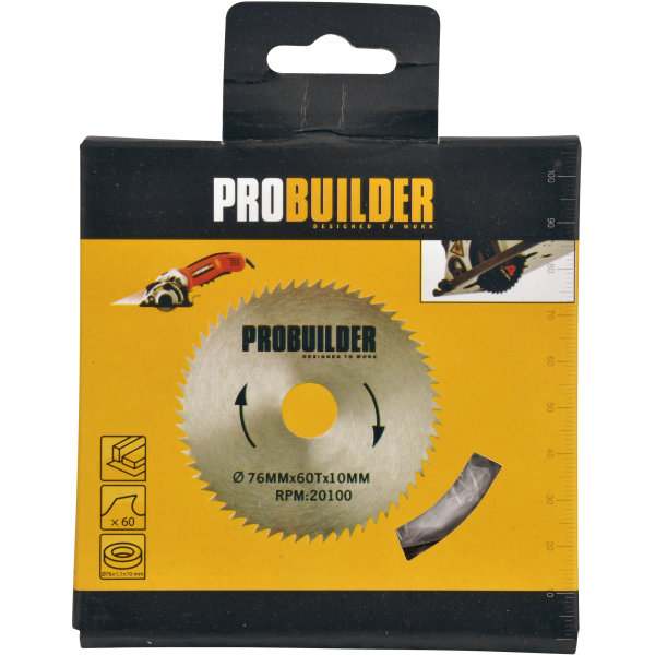 Probuilder klinge, 76x1,1x10 mm, 60t hss