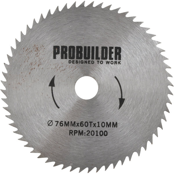Probuilder klinge, 76x1,1x10 mm, 60t hss