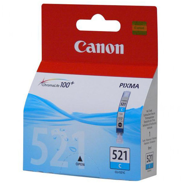 Canon CLI-521C blækpatron, blå, 9ml