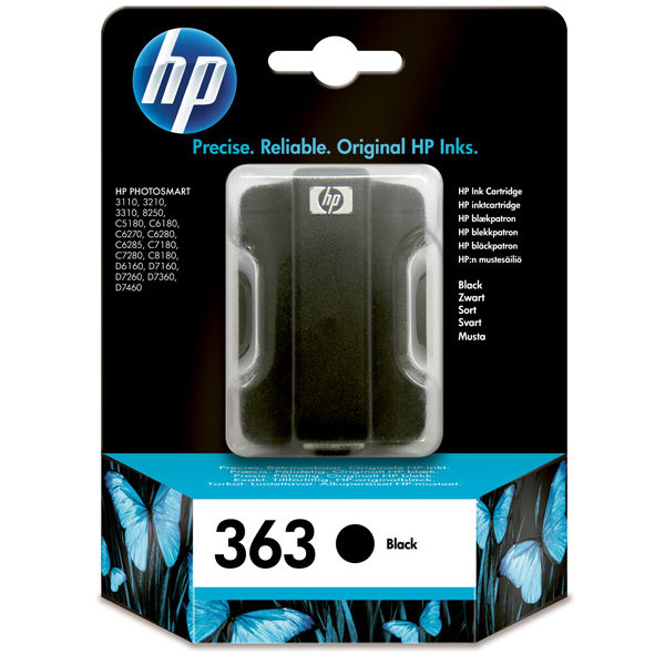 HP 363/C8721EE blækpatron, sort, 410s