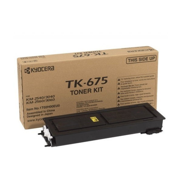 Kyocera TK-675  lasertoner, sort, 20000s
